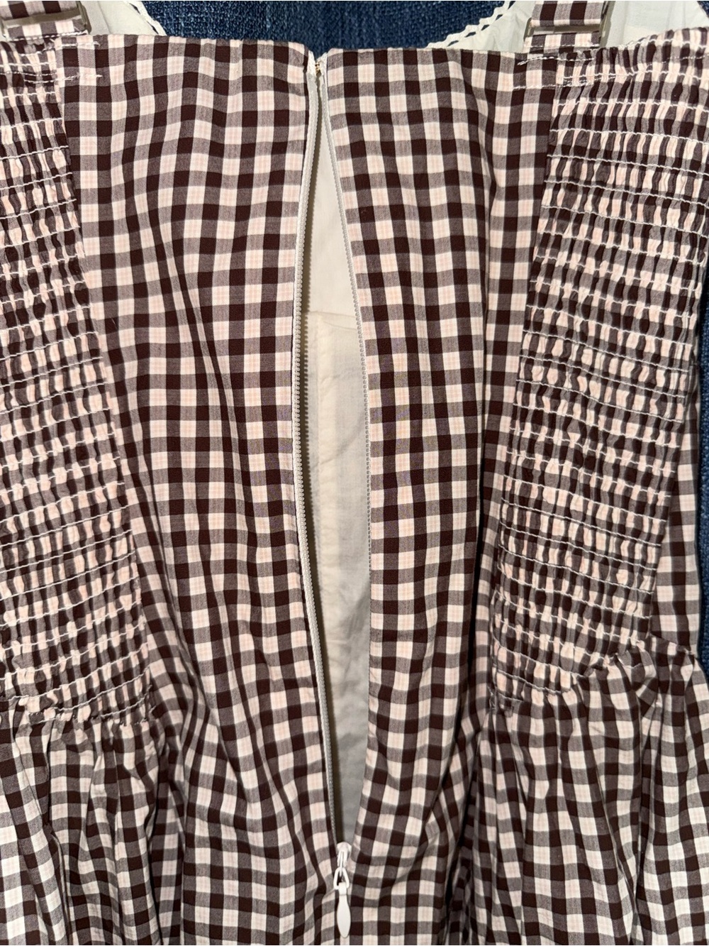 Abercrombie & Fitch Bra-Free Dylan Midi Dress in Mahogany Pattern Size S - Picture 8 of 13